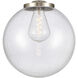 Franklin Restoration Beacon 1 Light 16 inch Brushed Satin Nickel Pendant Ceiling Light in Incandescent, Seedy
